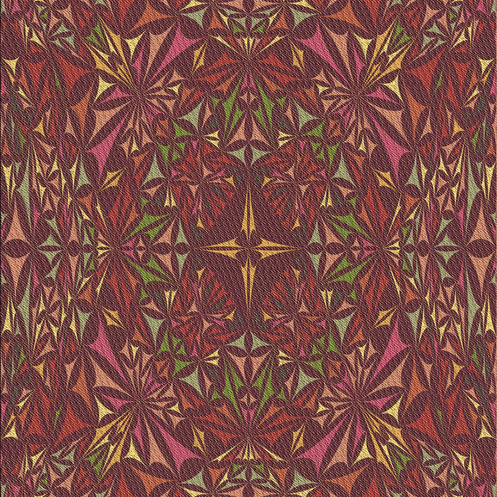 Patterned Saffron Red Rug, pat1756brn