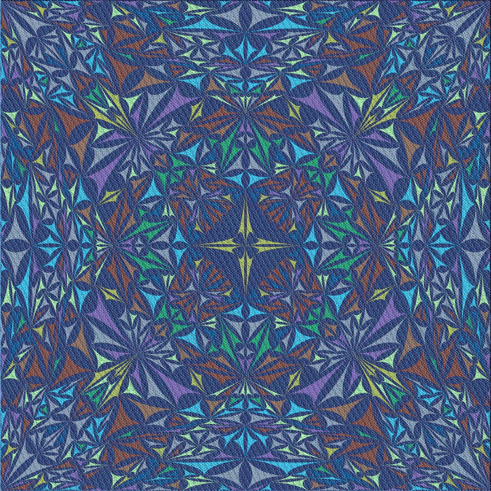 Round Patterned Glacial Blue Ice Blue Rug, pat1756lblu