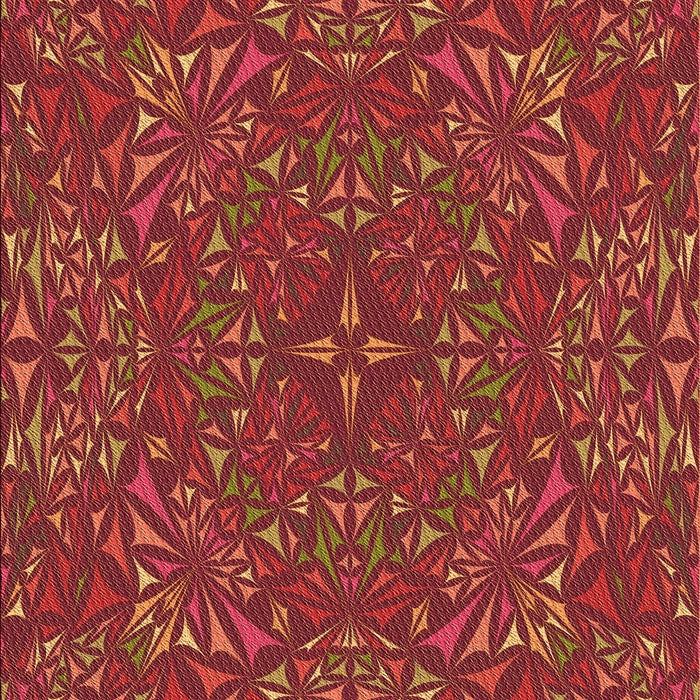 Patterned Red Rug, pat1756org