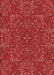 Machine Washable Transitional Red Rug, wshpat1756rd