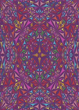 Machine Washable Transitional Plum Velvet Purple Rug, wshpat1756