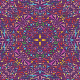 Square Patterned Plum Purple Modern Rug, pat1756