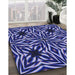 Machine Washable Transitional Denim Dark Blue Rug in a Family Room, wshpat1757blu