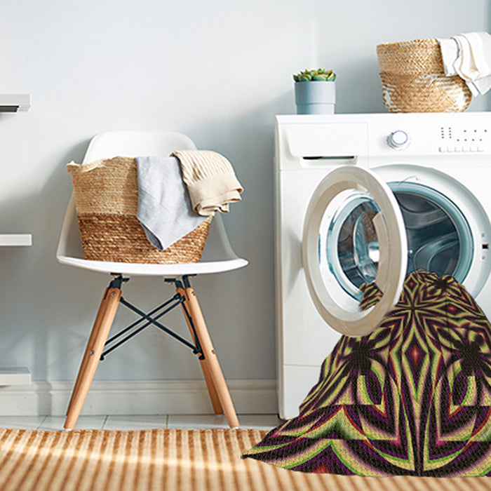 Machine Washable Transitional Caramel Brown Rug in a Washing Machine, wshpat1757brn