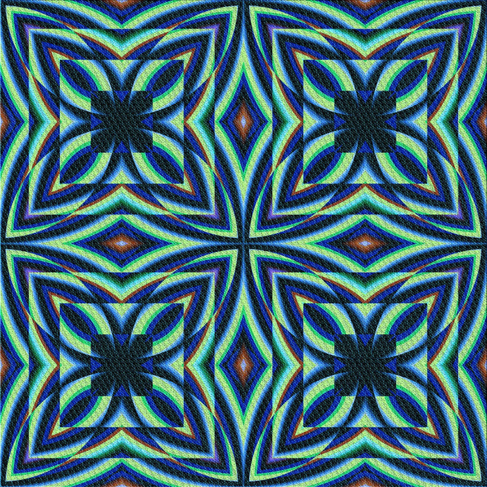 Round Patterned Mint Green Rug, pat1757lblu