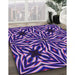 Patterned Lilac Purple Rug in Family Room, pat1757pur