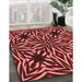 Machine Washable Transitional Red Rug in a Family Room, wshpat1757rd