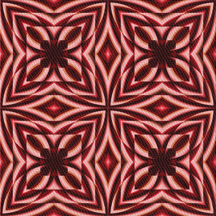 Round Patterned Red Rug, pat1757rd