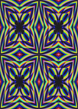 Patterned Green Modern Rug, pat1757