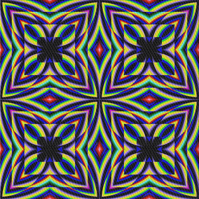 Square Patterned Green Modern Rug, pat1757