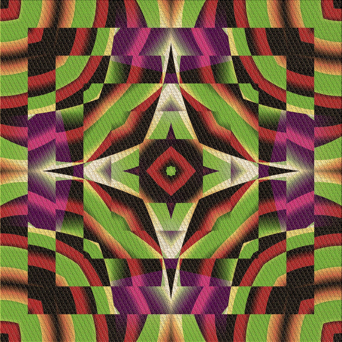 Round Patterned Pistachio Green Rug, pat1758brn