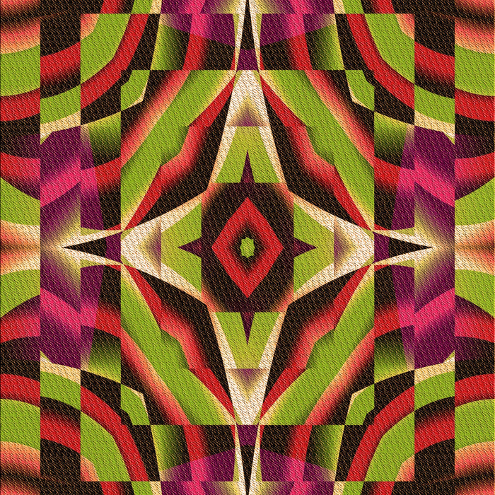 Patterned Cranberry Red Rug, pat1758org