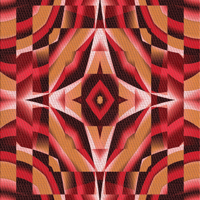 Patterned Orange Rug, pat1758rd