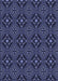 Patterned Periwinkle Purple Rug, pat1759blu