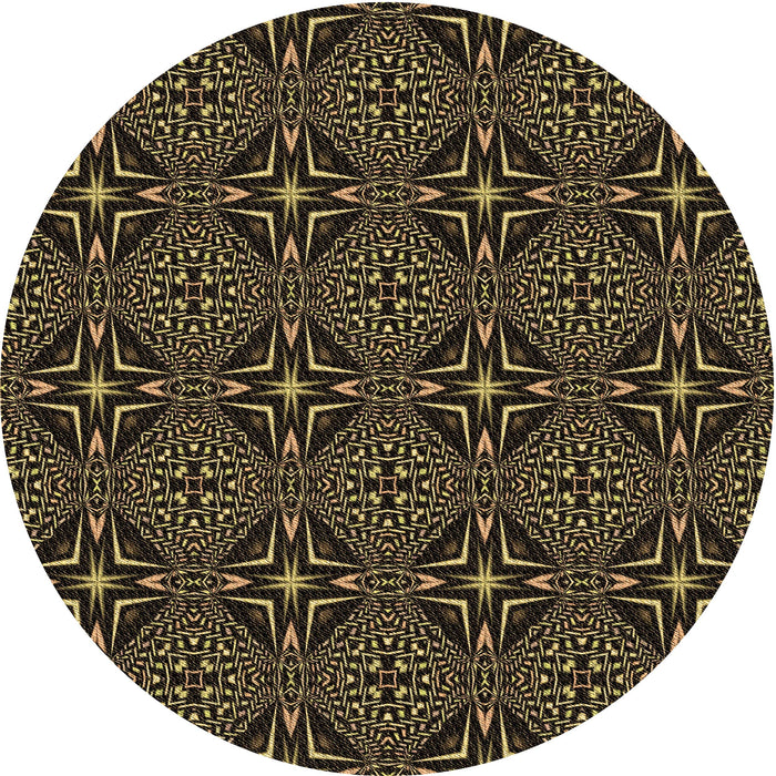 Square Machine Washable Transitional Copper Brown Rug in a Living Room, wshpat1759brn