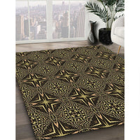 Patterned Copper Brown Rug, pat1759brn