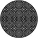 Square Patterned Gray Rug, pat1759gry