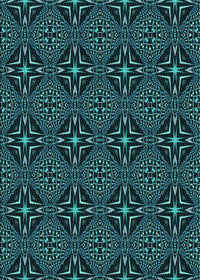 Machine Washable Transitional Deep Teal Green Rug, wshpat1759lblu