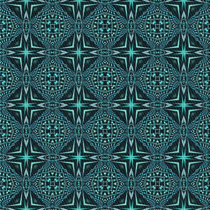 Round Patterned Deep Teal Green Rug, pat1759lblu