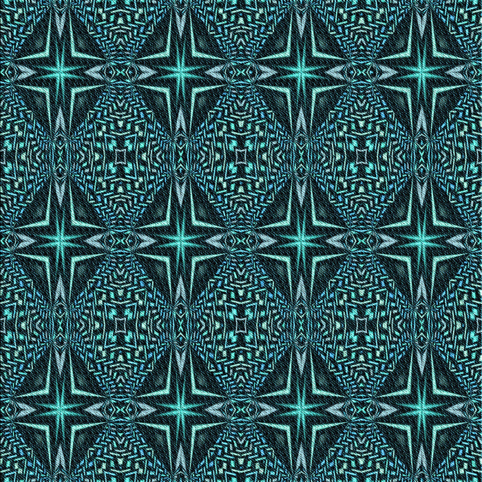 Patterned Deep Teal Green Rug, pat1759lblu