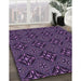 Machine Washable Transitional Deep Purple Rug in a Family Room, wshpat1759pur