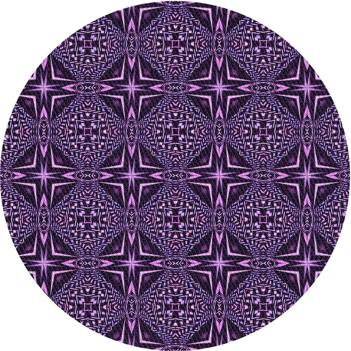 Square Machine Washable Transitional Deep Purple Rug in a Living Room, wshpat1759pur