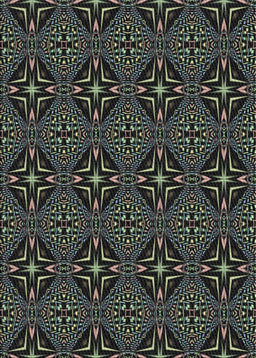 Patterned Black Novelty Rug, pat1759