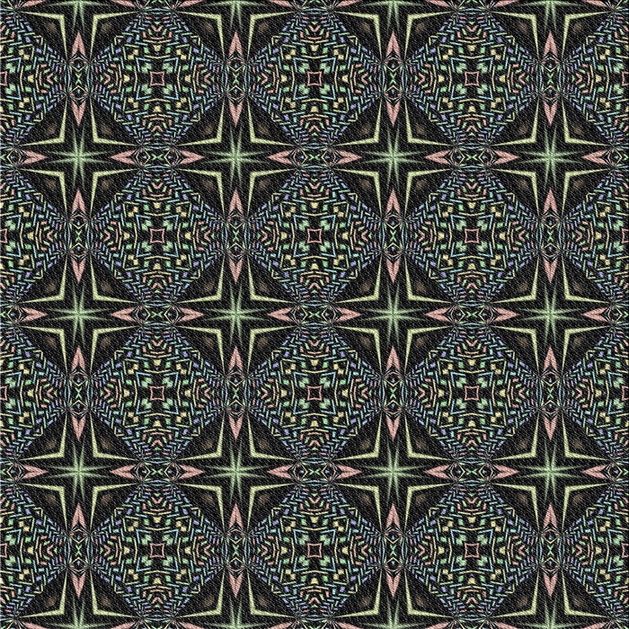 Square Patterned Black Novelty Rug, pat1759