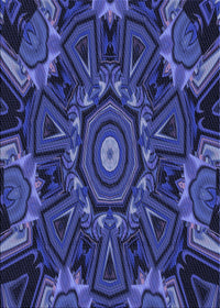 Machine Washable Transitional Denim Dark Blue Rug, wshpat176blu