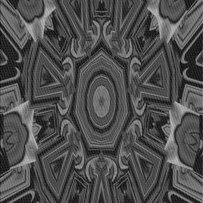 Patterned Charcoal Black Rug, pat176gry