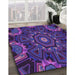 Machine Washable Transitional Purple Rug in a Family Room, wshpat176pur
