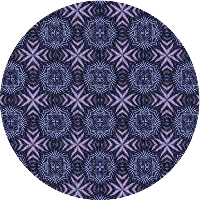 Square Patterned Periwinkle Purple Rug, pat1760blu