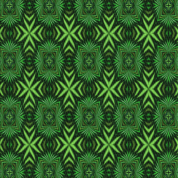 Patterned Black Rug, pat1760grn