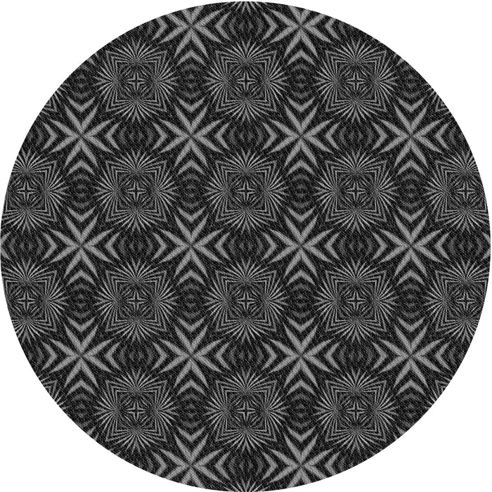 Square Machine Washable Transitional Smokey Gray Rug in a Living Room, wshpat1760gry