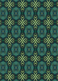 Machine Washable Transitional Deep Teal Green Rug, wshpat1760lblu