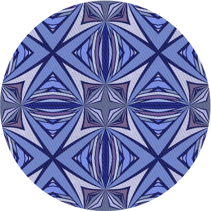 Square Patterned Sky Blue Rug, pat1761blu