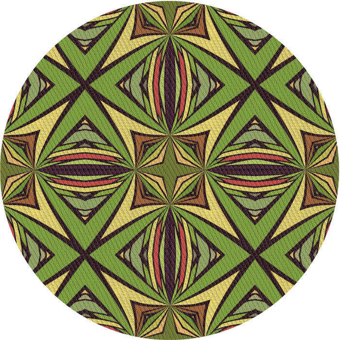 Square Machine Washable Transitional Pistachio Green Rug in a Living Room, wshpat1761brn