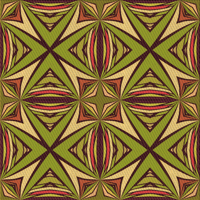 Round Patterned Brown Rug, pat1761org