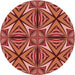 Square Patterned Cranberry Red Rug, pat1761rd