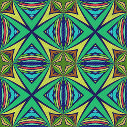 Square Patterned Green Modern Rug, pat1761