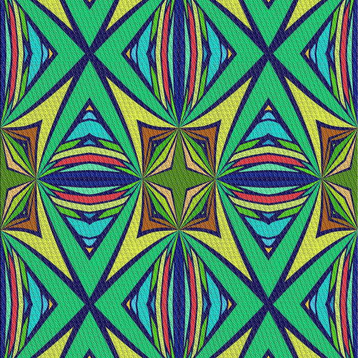 Patterned Green Modern Rug, pat1761