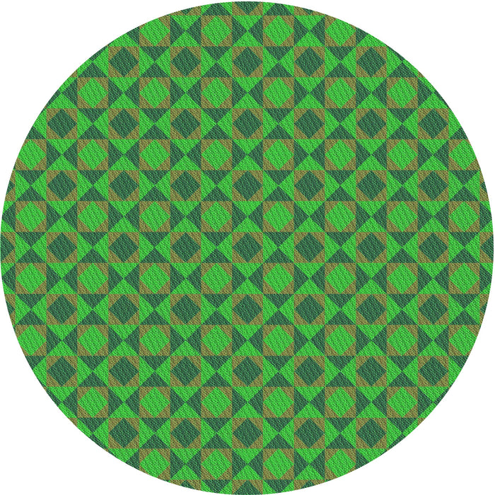 Square Machine Washable Transitional Lime Green Rug in a Living Room, wshpat1762grn