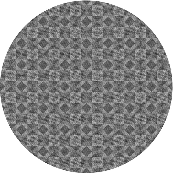Square Patterned Gray Rug, pat1762gry