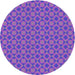 Square Patterned Blue Violet Purple Rug, pat1762pur