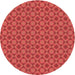 Square Patterned Bright Orange Rug, pat1762rd