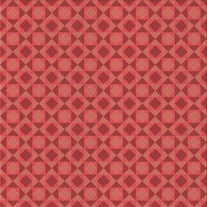Round Patterned Bright Orange Rug, pat1762rd
