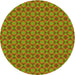 Square Patterned Pistachio Green Rug, pat1762yw