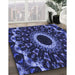 Machine Washable Transitional Midnight Blue Rug in a Family Room, wshpat1763blu