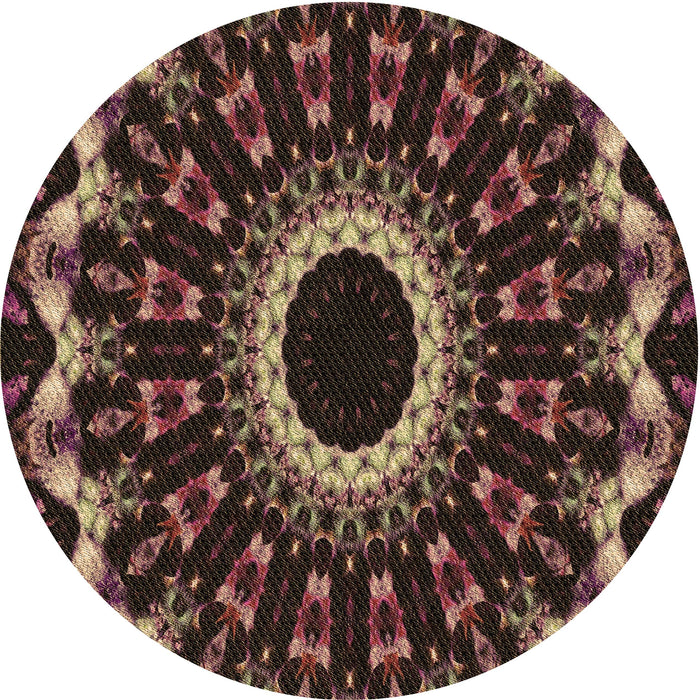 Square Machine Washable Transitional Chocolate Brown Rug in a Living Room, wshpat1763brn