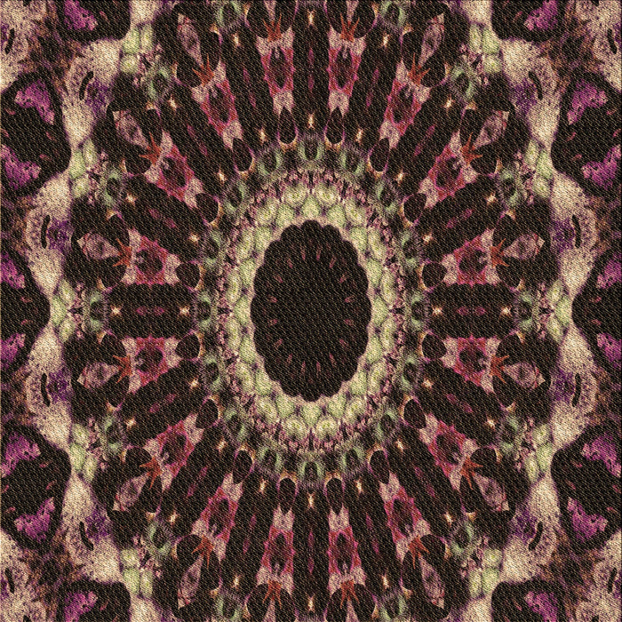 Round Machine Washable Transitional Chocolate Brown Rug, wshpat1763brn